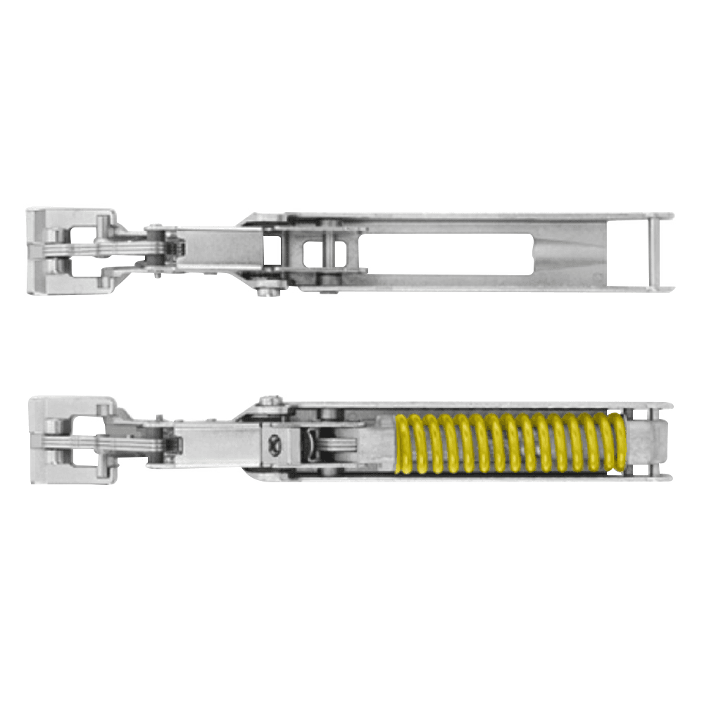 D" Wind Lift System with Push-Open, Yellow Spring/Free Swinging - Alt Image 1
