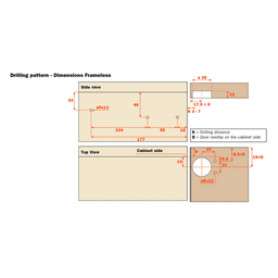 D" Wind Lift System with Push-Open, Yellow Spring/Free Swinging - Alt Image 2