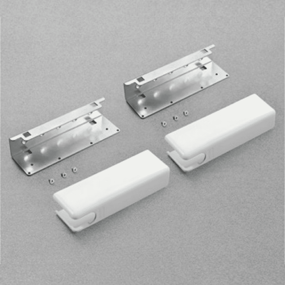 Wind Cover Cap and Bracket Set, White - Alt Image 1