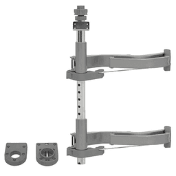 Right-Hand Fly Moon Soft-Close Mechanism for 21" Cabinet Opening, Gray - Main Image