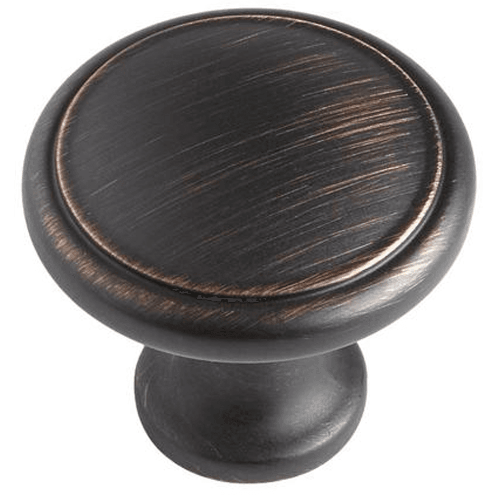 30mm Charlevoix Round Knob, Oxidated Brass - Schaub & Co