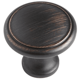 30mm Charlevoix Round Knob, Oxidated Brass - Schaub & Co