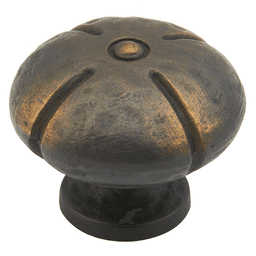 Ancient Bronze Siena Round Knob - Schaub & Co Hardware - 1-3/8"