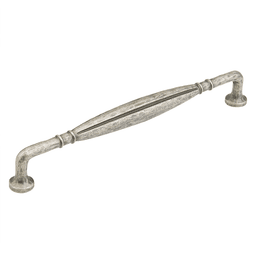 Schaub & Co 8" Siena Handle Pull, Vibra Nickel - Close Up Detail