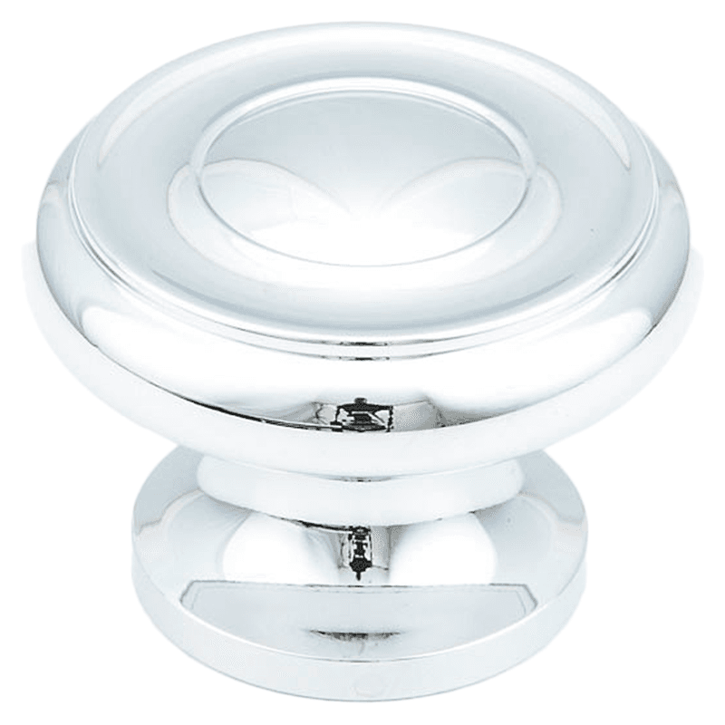1-1/2" Traditional Round Cabinet Knob, Polished Chrome Main - Image