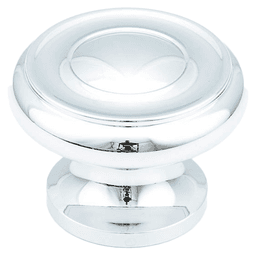 1-1/2" Traditional Round Cabinet Knob, Polished Chrome Main - Image