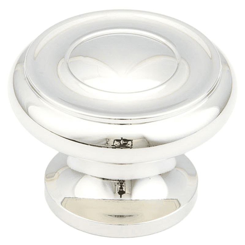1-1/2" Traditional Round Cabinet Knob, Polished Nickel Main - Image