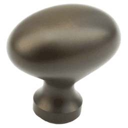 1-3/8" Traditional Oval Cabinet Knob, Oil Rubbed Bronze Main - Image