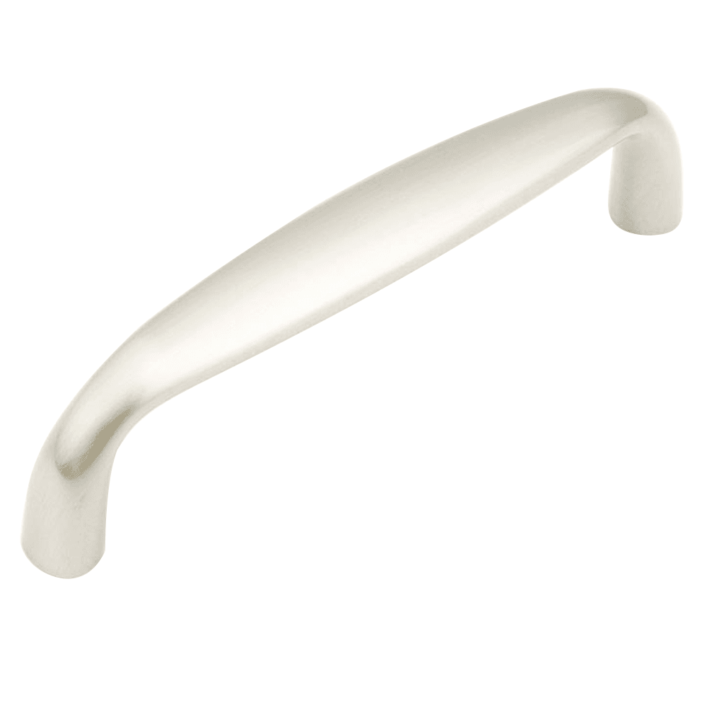 Schaub & Co 4" Traditional Designs Handle Pull in Satin Nickel - Front View