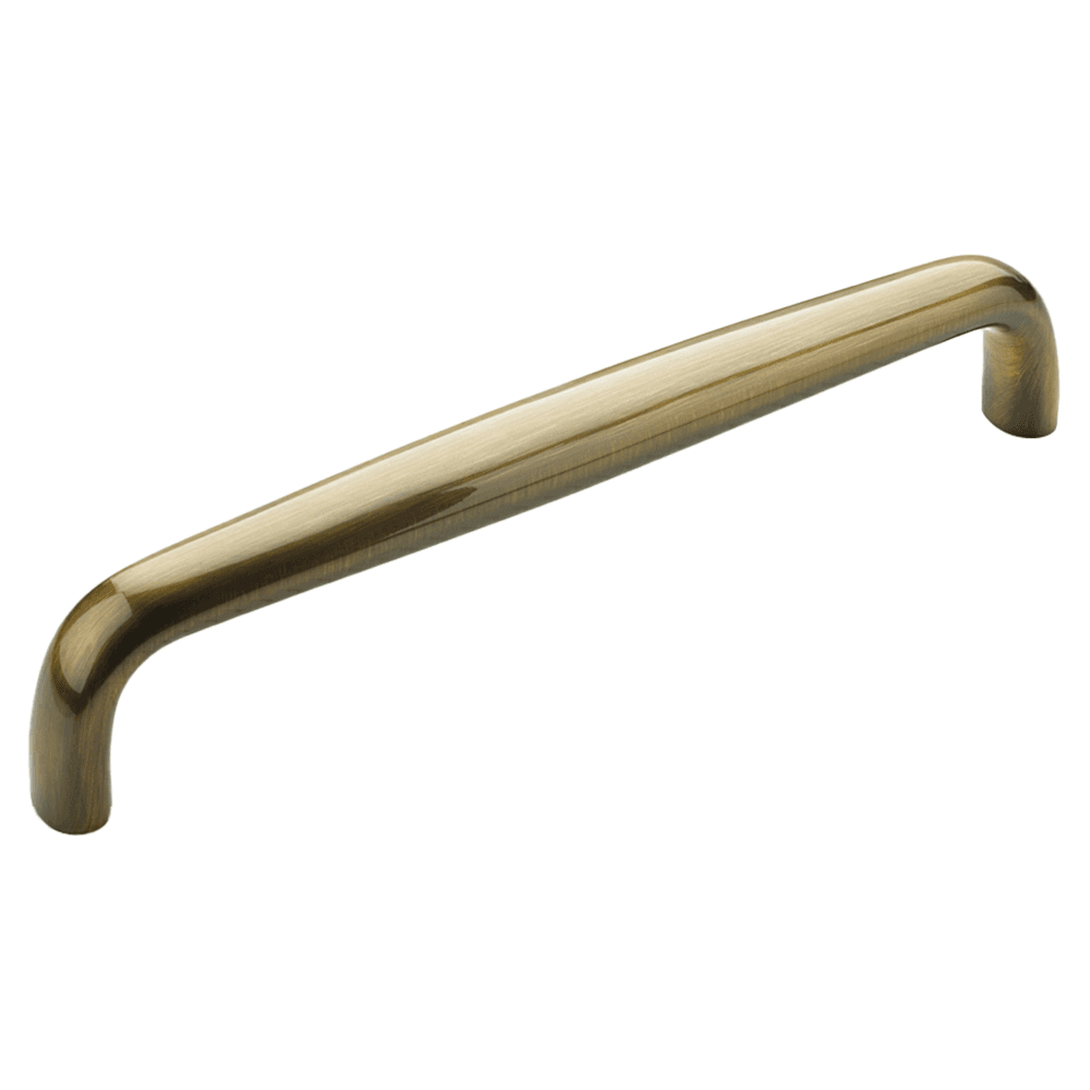 10" Traditional Cabinet Pull, Antique Brass Main - Image