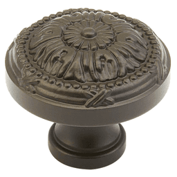 1-1/4" Versailles Round Cabinet Knob, Oil Rubbed Bronze Main - Image