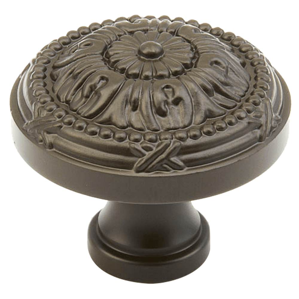1-1/2" Versailles Round Cabinet Knob, Oil Rubbed Bronze Main - Image