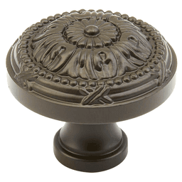 1-1/2" Versailles Round Cabinet Knob, Oil Rubbed Bronze Main - Image