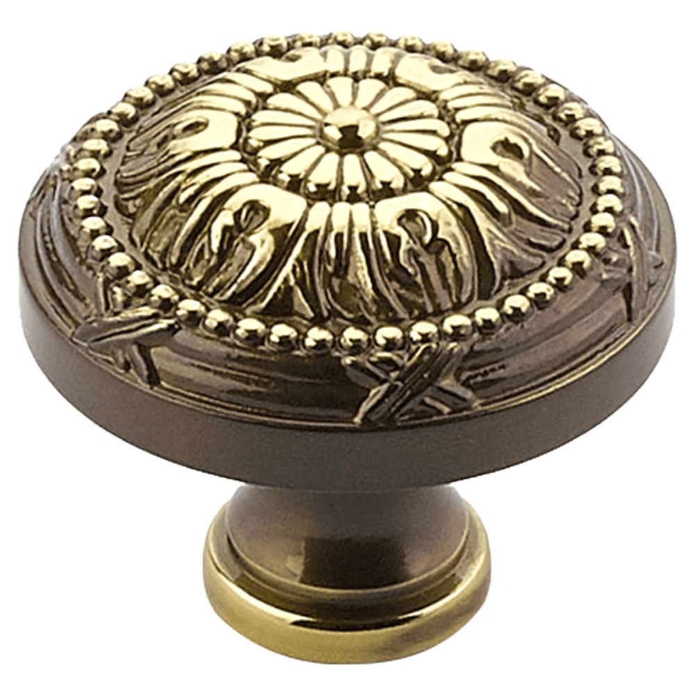1-1/2" Versailles Round Cabinet Knob, Antique Light Polish Main - Image