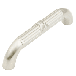 Elegant Satin Nickel Versailles Handle Pull by Schaub & Co, 96mm size