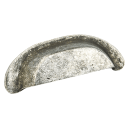 3-1/2" Artifex Cup Pull, Dark Pewter Main - Image