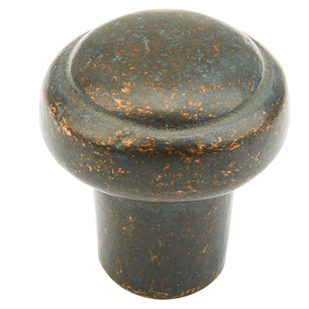 Schaub & Co 1-3/8" Mountain Round Knob in Verde Imperiale Finish - High Quality Cabinet Hardware