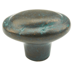 Elegant Oval Verde Imperiale Cabinet Knob - Schaub & Co