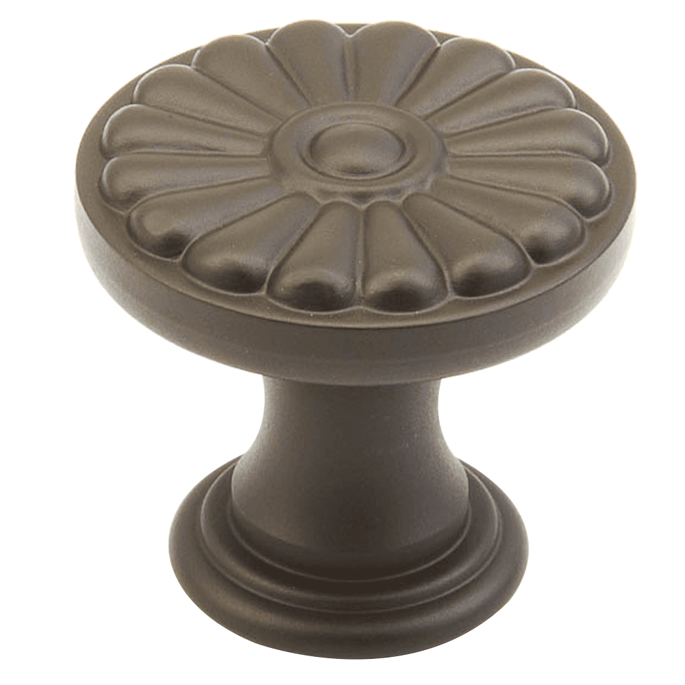 Schaub & Co Polished Nickel Mountain Round Knob - Close-up View