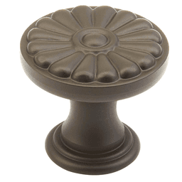 Schaub & Co Polished Nickel Mountain Round Knob - Close-up View