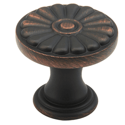 Schaub & Co 1-3/8" Mountain Round Knob in Polished Nickel - Front View