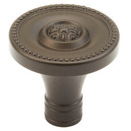 Modern and sophisticated Meridian Collection knob in oil-rubbed bronze