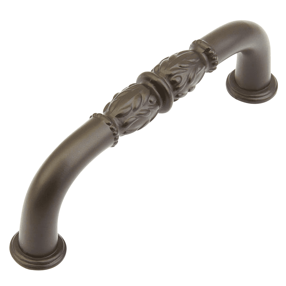 Schaub & Co 96mm Meridian Handle Pull, Distressed Copper in a Rustic Setting
