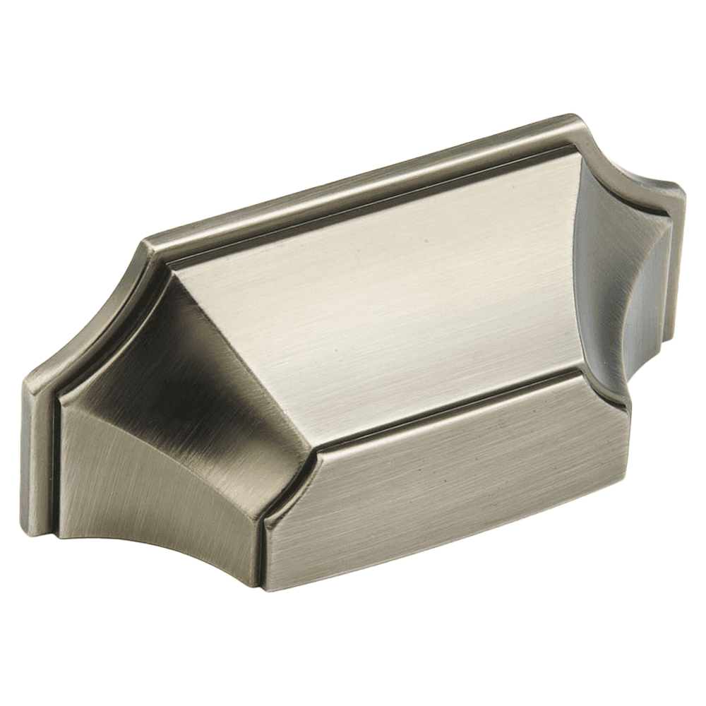 3" Empire Cup Pull, Antique Nickel Main - Image