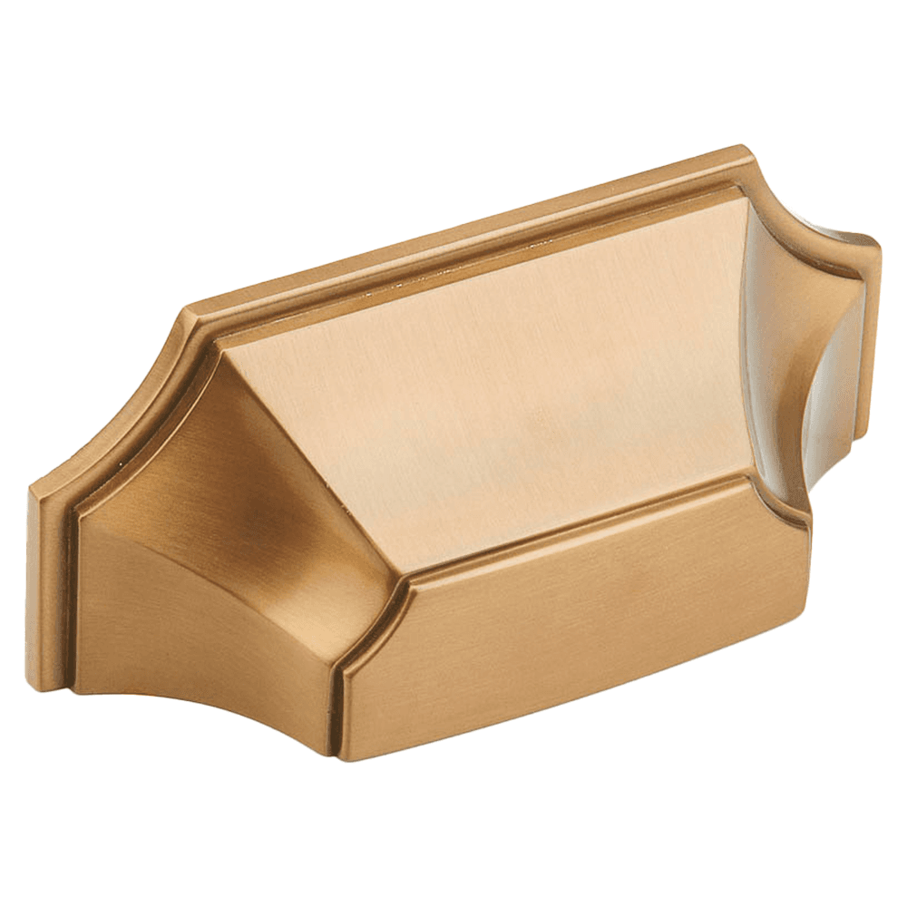 3" Empire Cup Pull, Brushed Bronze Main - Image