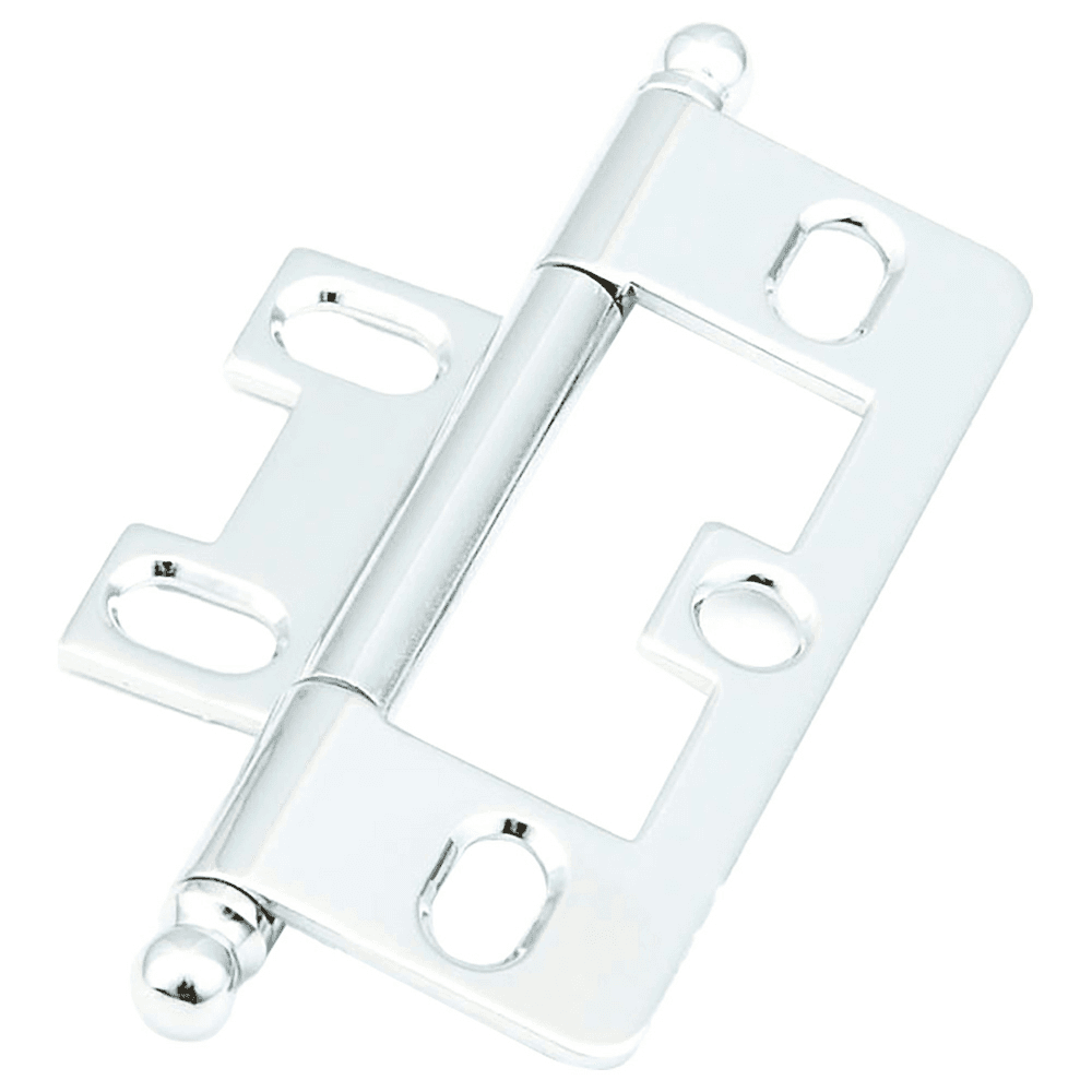 3" Non-Mortise Ball Tip Hinge, Polished Chrome Main - Image