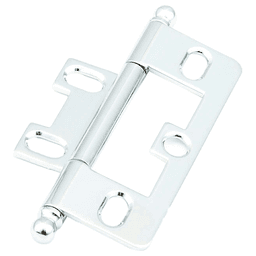 3" Non-Mortise Ball Tip Hinge, Polished Chrome Main - Image