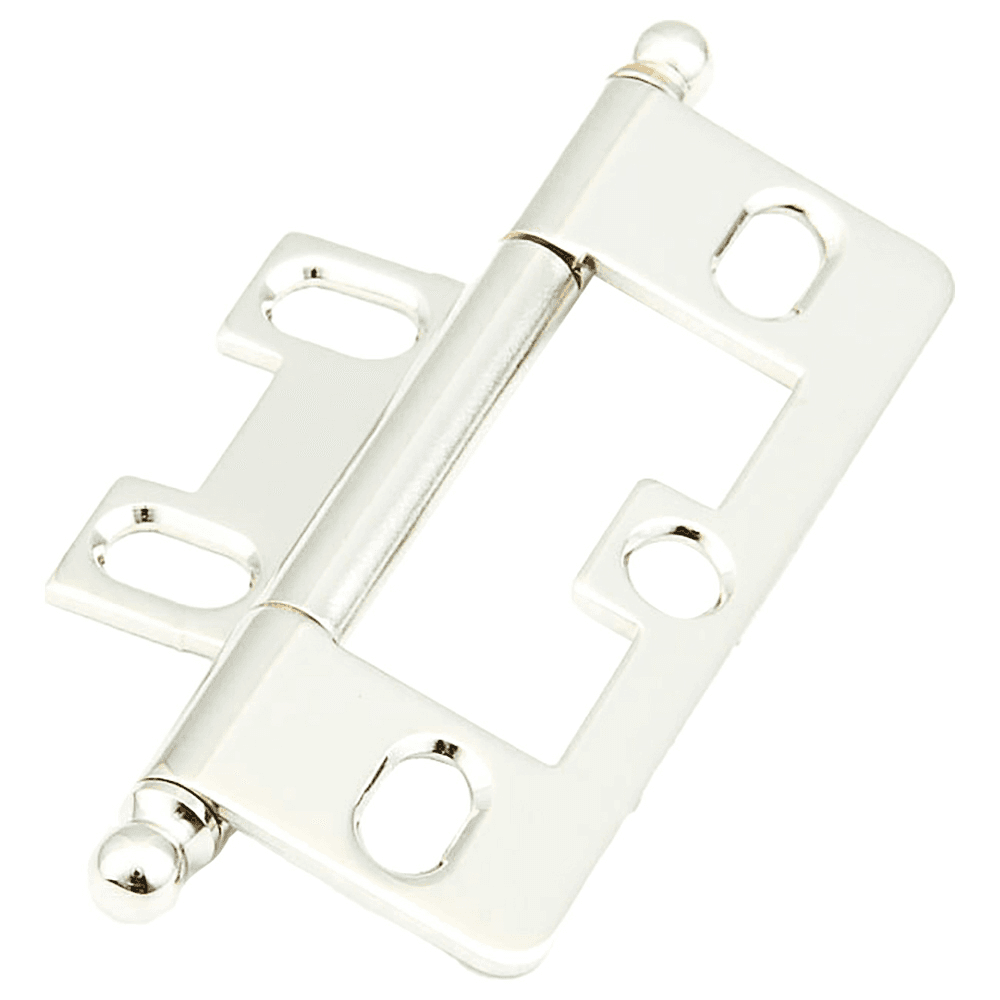 3" Non-Mortise Ball Tip Hinge, Polished Nickel Main - Image