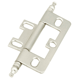 3-5/8" Non-Mortise Ball Tip Hinge, Satin Nickel Main - Image