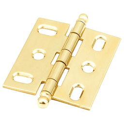 2-5/8" Non-Mortise Ball Tip Hinge, Polished Brass Main - Image