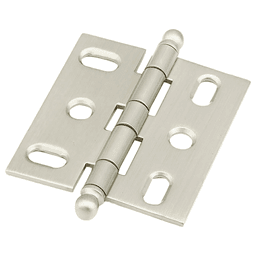 2-5/8" Non-Mortise Ball Tip Hinge, Satin Nickel Main - Image