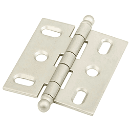 2-5/8" Non-Mortise Ball Tip Hinge, Distressed Nickel Main - Image