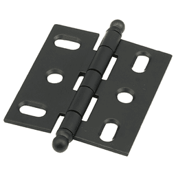 2-5/8" Non-Mortise Ball Tip Hinge, Flat Black Main - Image