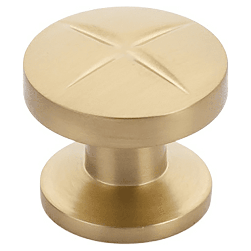 1-3/8" Northport Cabinet Knob, Signature Satin Brass Main - Image