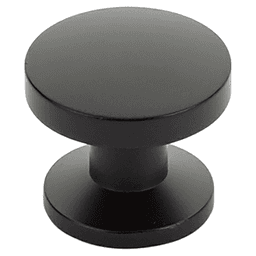 1-3/8" Northport Round Cabinet Knob, Matte Black Main - Image