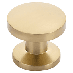 1-3/8" Northport Round Cabinet Knob, Signature Satin Brass Main - Image