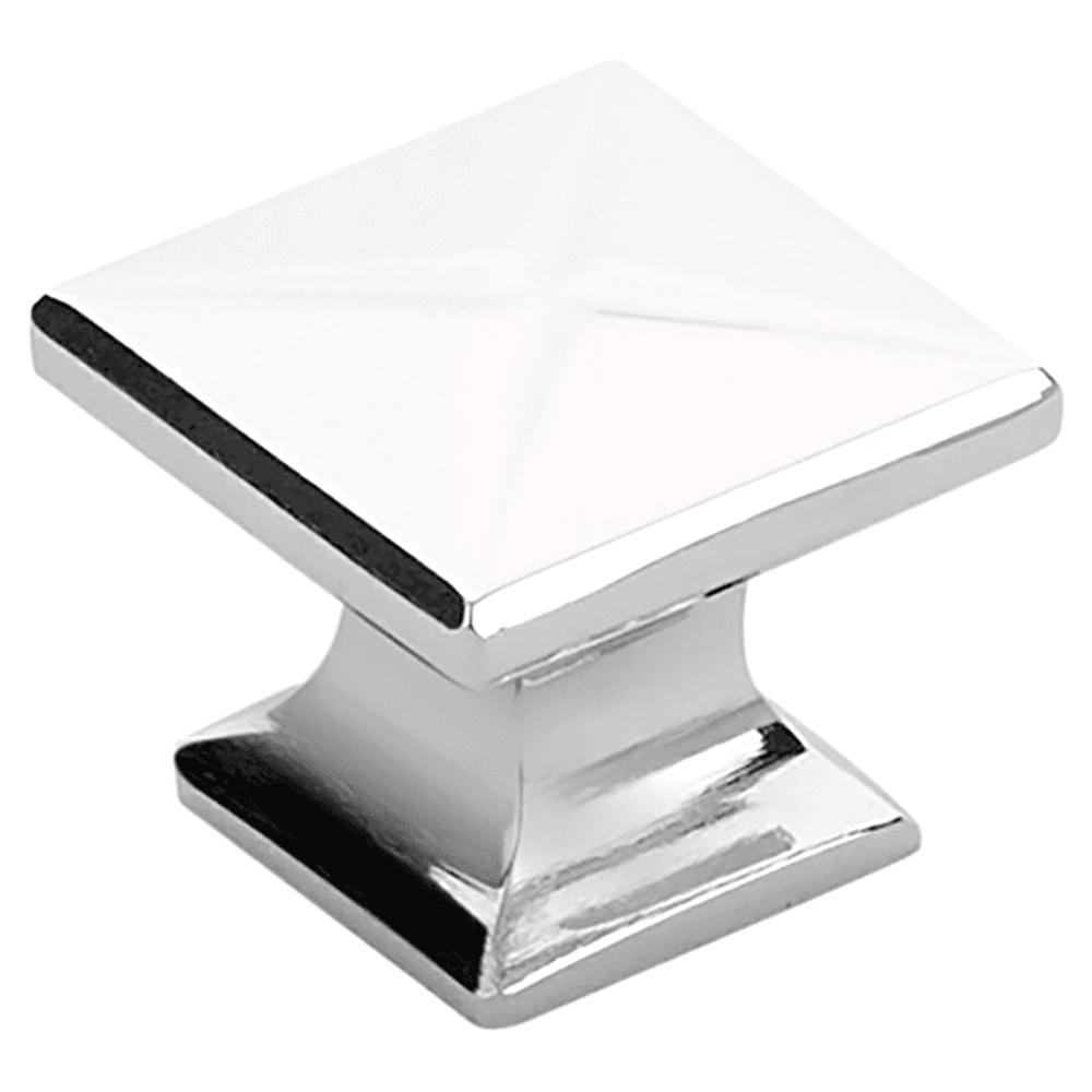 1-3/8" Northport Transitional Square Cabinet Knob, Polished Chrome Main - Image