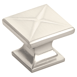1-3/8" Northport Transitional Square Cabinet Knob, Brushed Nickel Main - Image