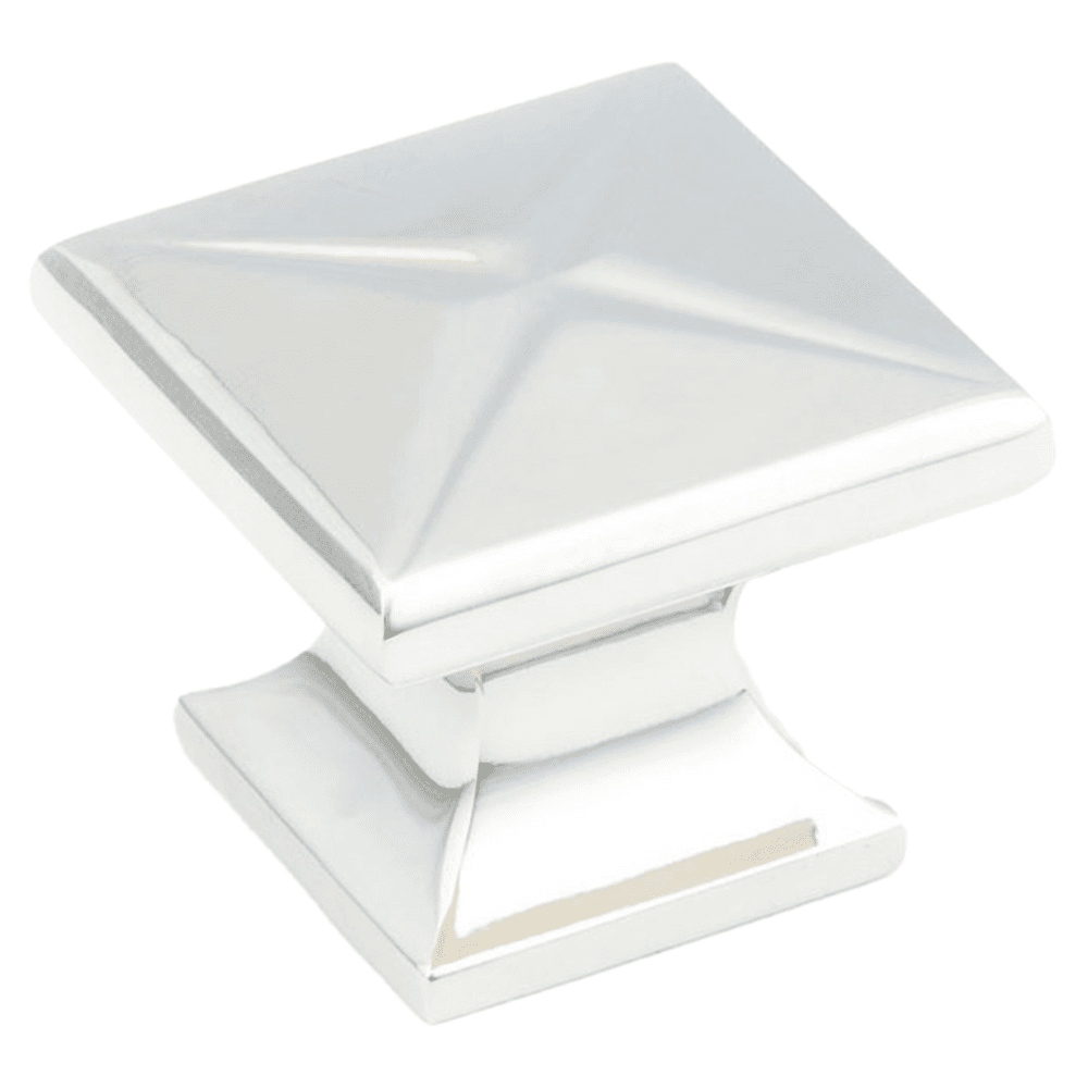 1-3/8" Northport Transitional Square Cabinet Knob, Polished Nickel Main - Image