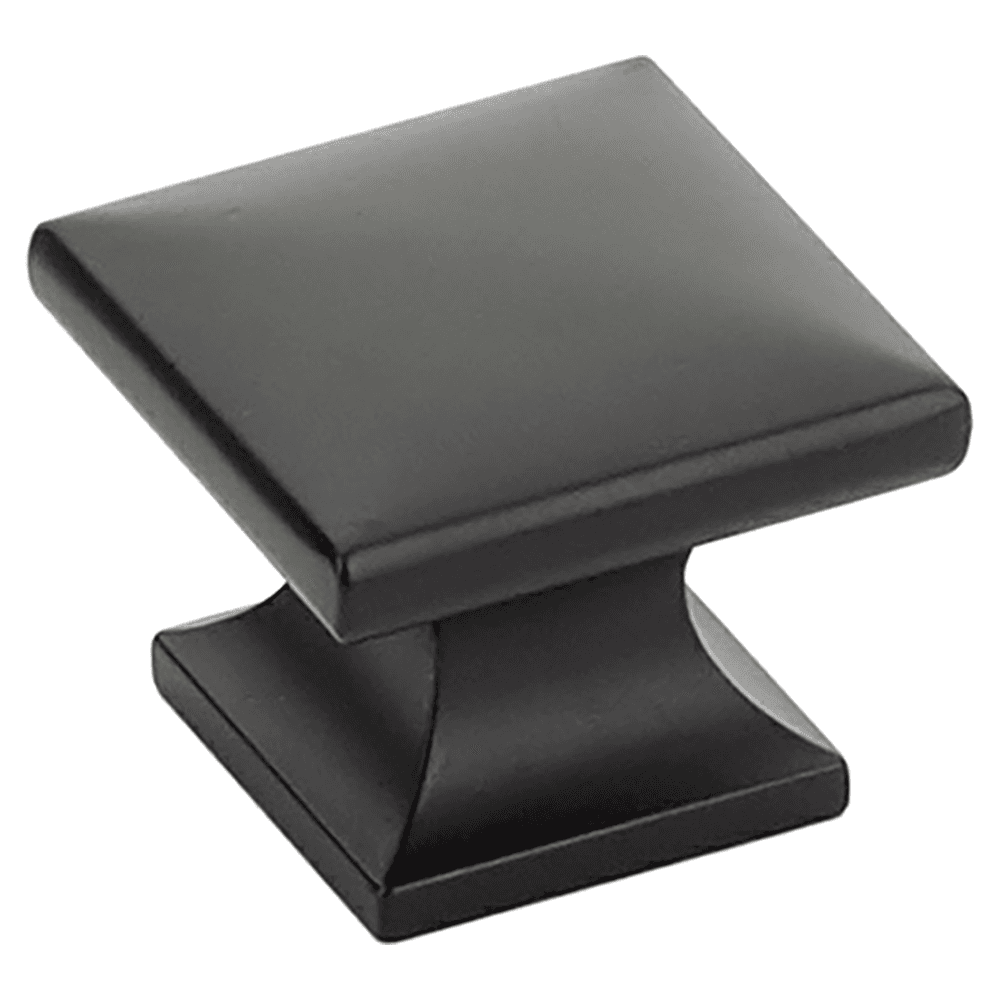 1-3/8" Northport Square Cabinet Knob, Matte Black Main - Image