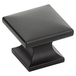 1-3/8" Northport Square Cabinet Knob, Matte Black Main - Image