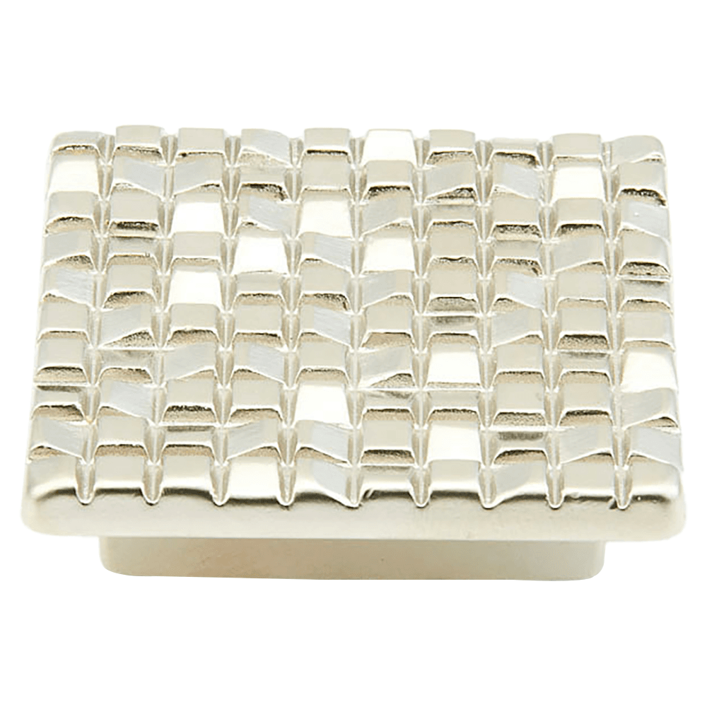 1-7/8" Mosaic Square Cabinet Knob, Satin Nickel Main - Image