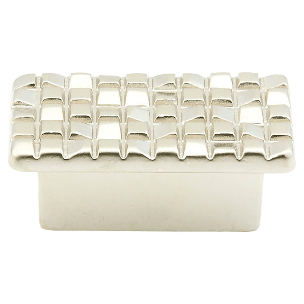 1-7/8" Mosaic Rectangular Cabinet Knob, Satin Nickel Main - Image