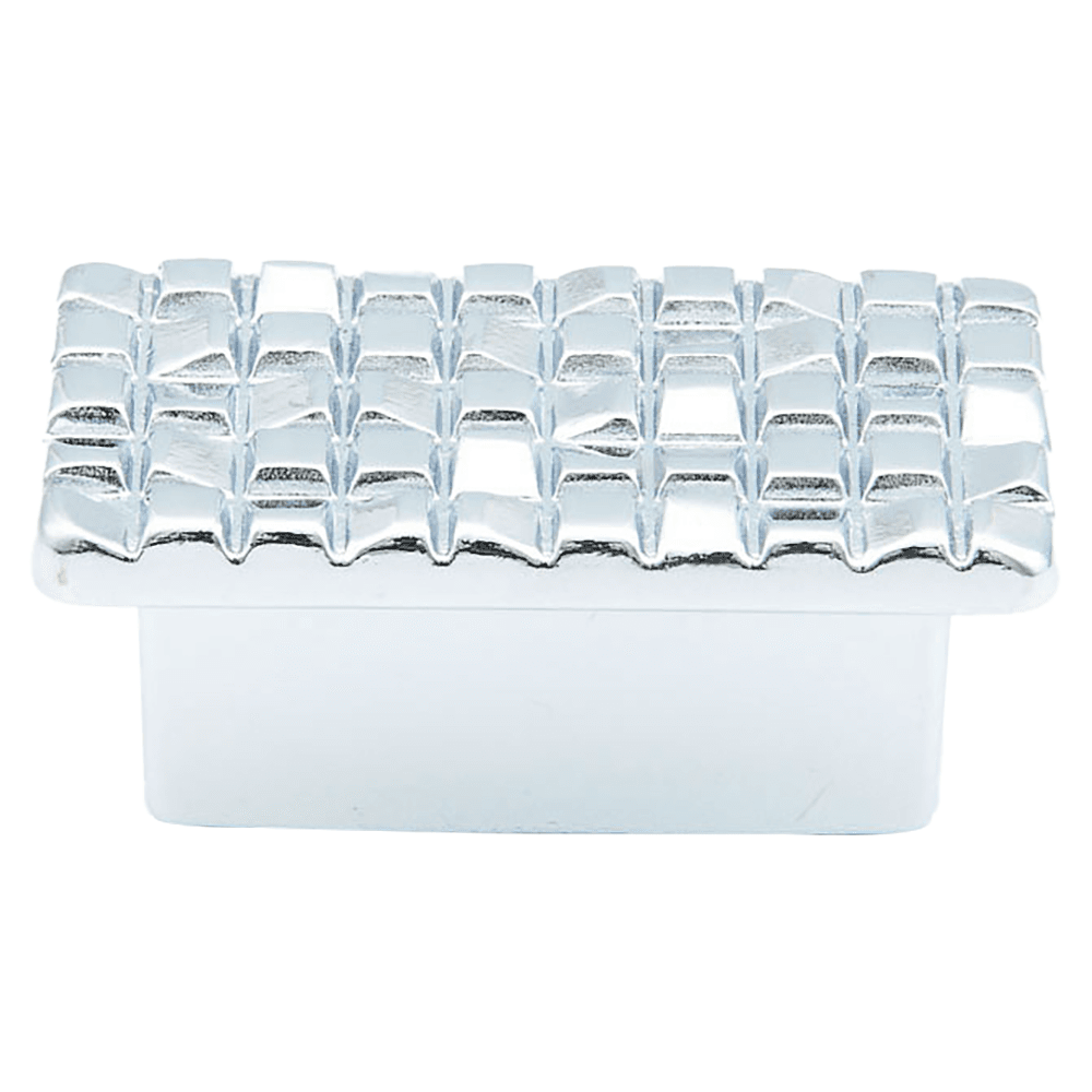 1-7/8" Mosaic Rectangular Cabinet Knob, Polished Chrome Main - Image