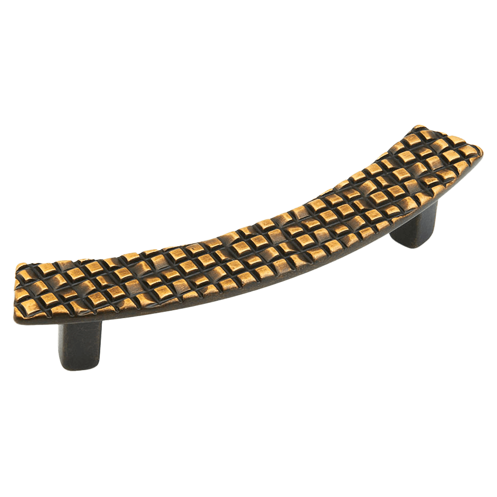 3-3/4" Mosaic Cabinet Pull, French Antique Bronze Main - Image