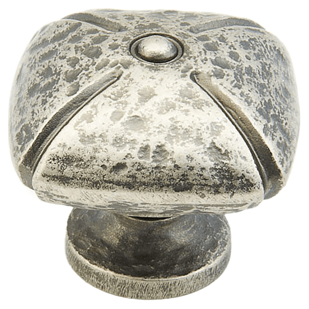 1-3/8" Siena Square Cabinet Knob, Vibra Nickel Main - Image